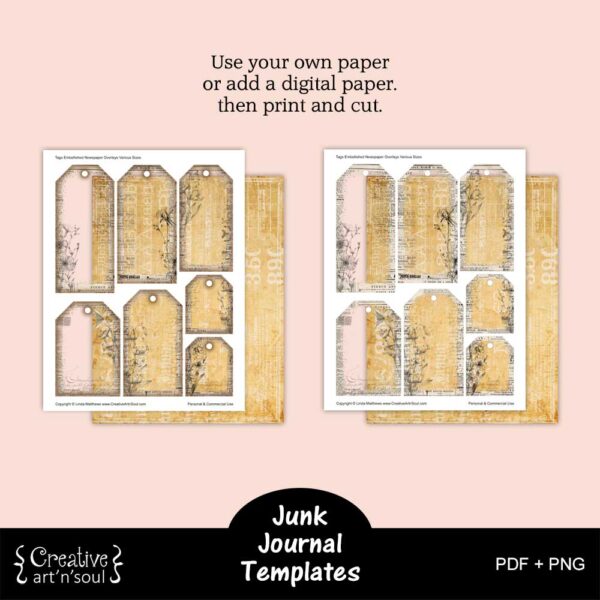 Printable Junk Journal Templates