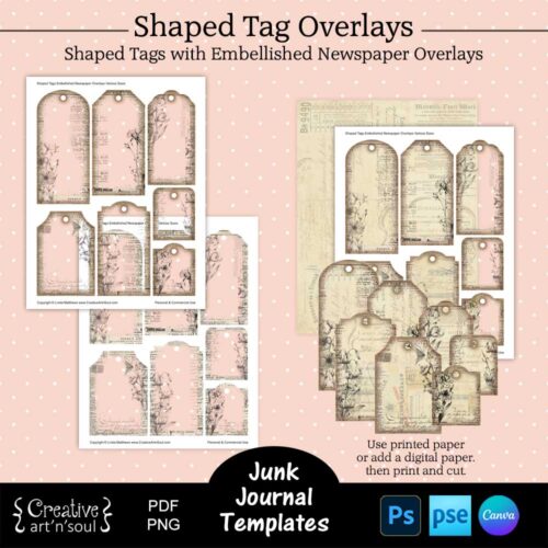 Printable Junk Journal Tag Templates