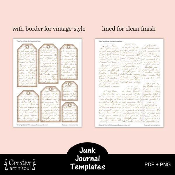 Printable Junk Journal Templates