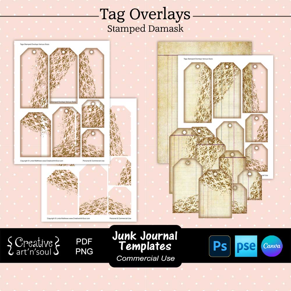 Printable Junk Journal Tag Templates