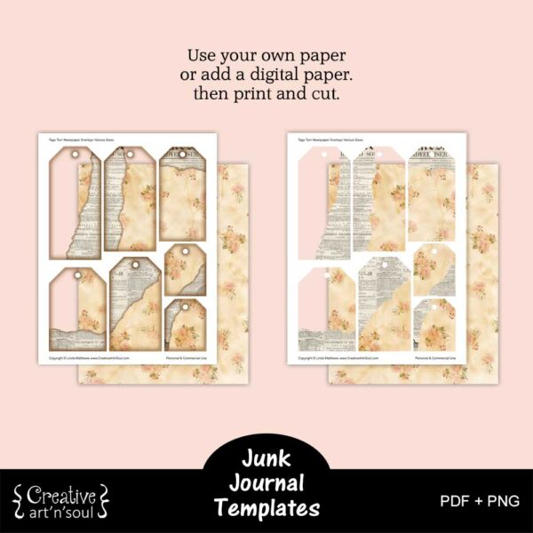 Printable Junk Journal Template