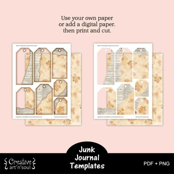 Printable Junk Journal Template