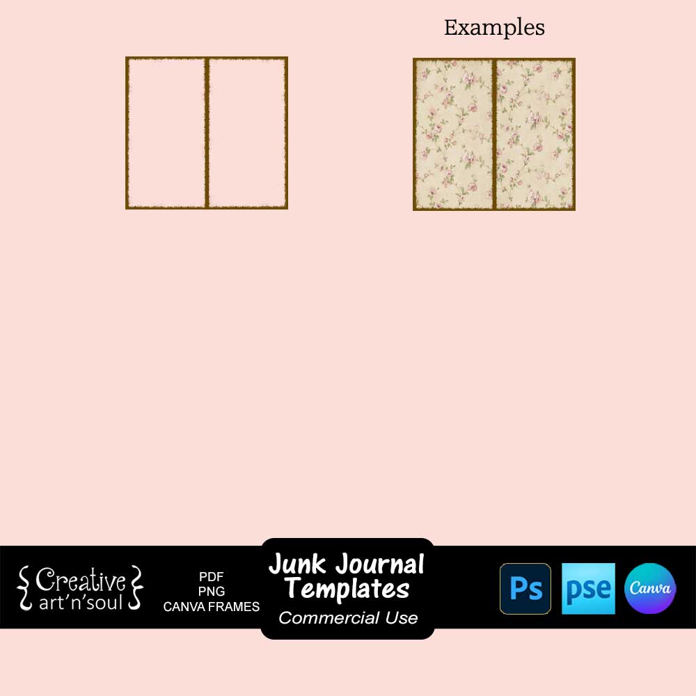 Printable Junk Journal Page Templates Printable Junk Journal Page Templates