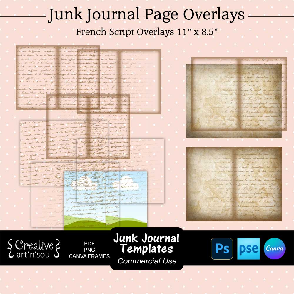 Printable Junk Journal Page Templates Printable Junk Journal Page Templates