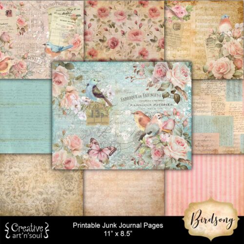 Printable Junk Journal Paper