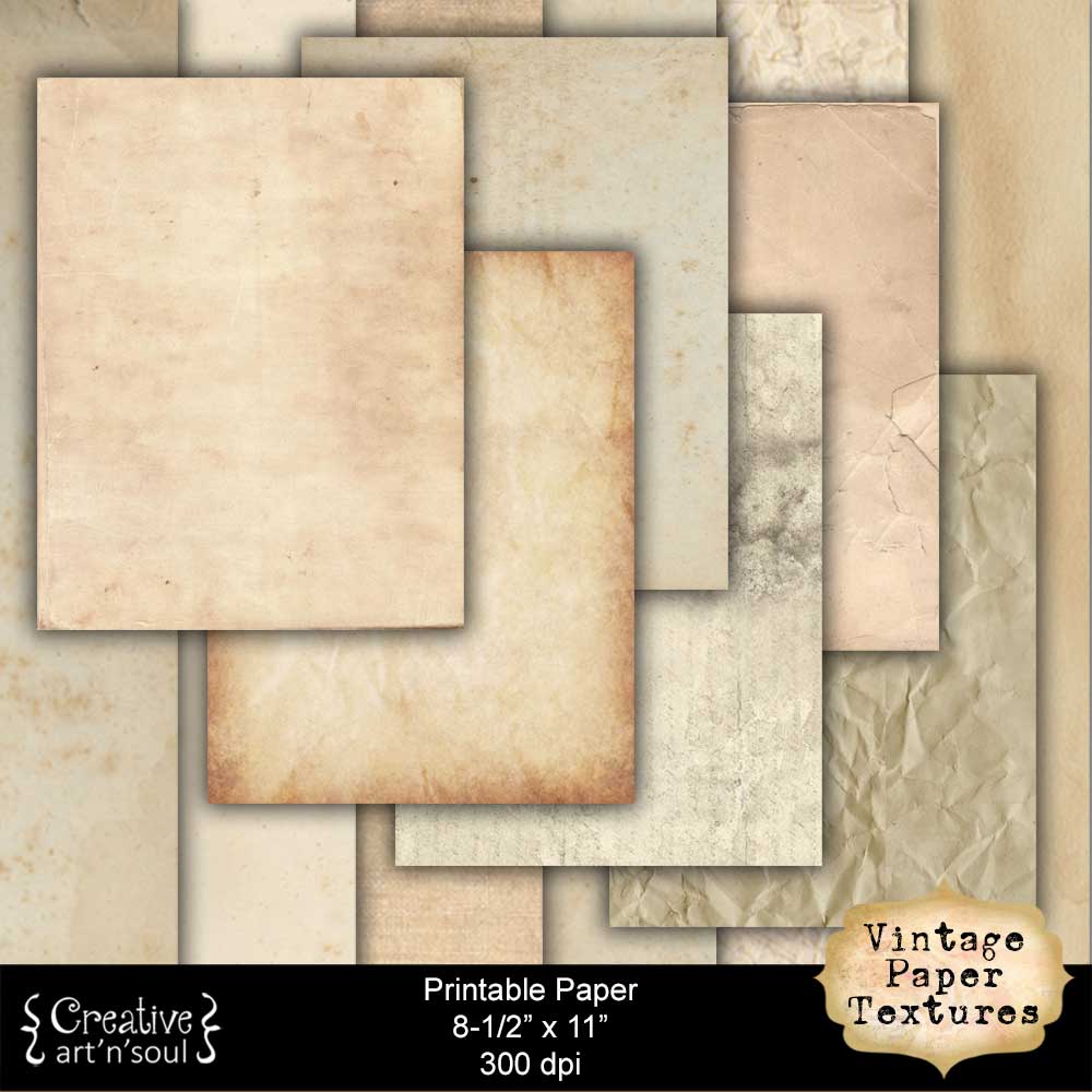 Printable Aged Paper Texture