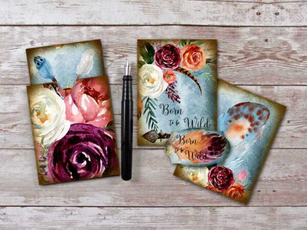 Printable Journal Cards and Pocket