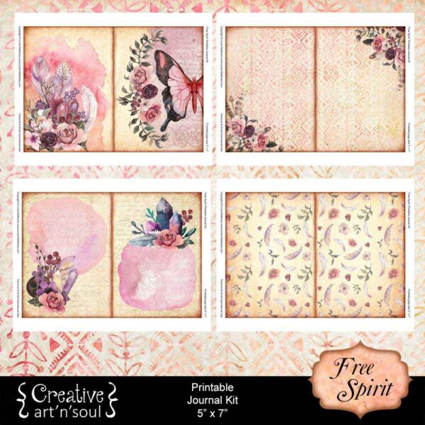 Free Spirit Printable Junk Journal