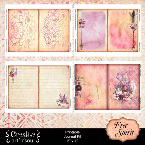 Free Spirit Printable Junk Journal