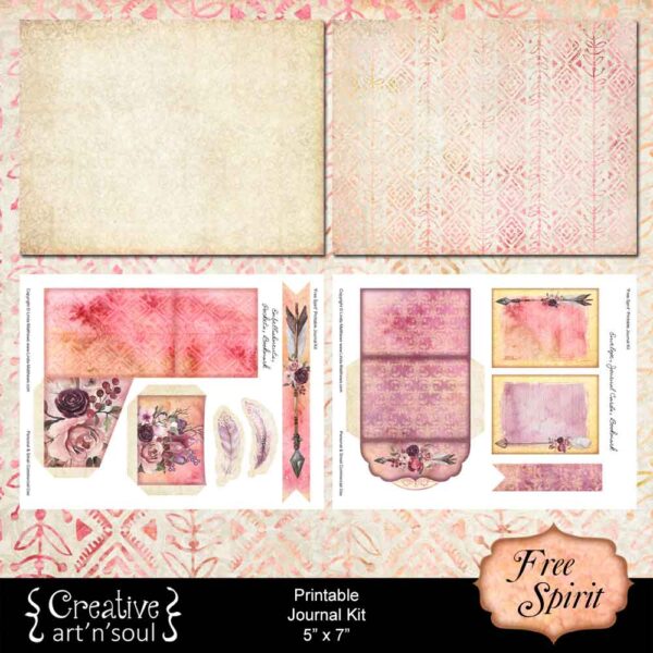 Free Spirit Printable Junk Journal