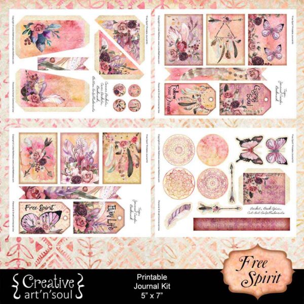 Free Spirit Printable Junk Journal