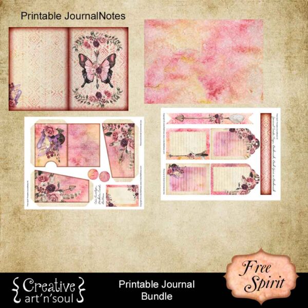 Free Spirit Printable Junk Journal Bundle