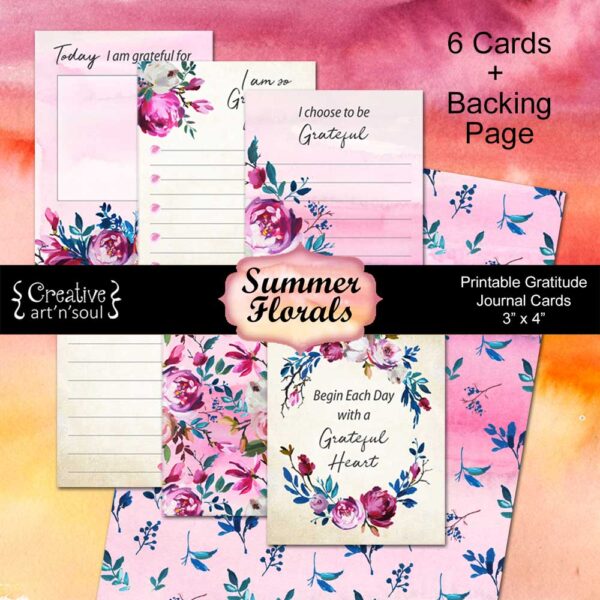 Gratitude Through the Seasons Printable Cards