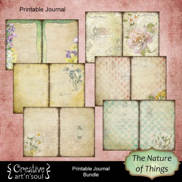 The Nature of Things Printable Junk Journal Bundle