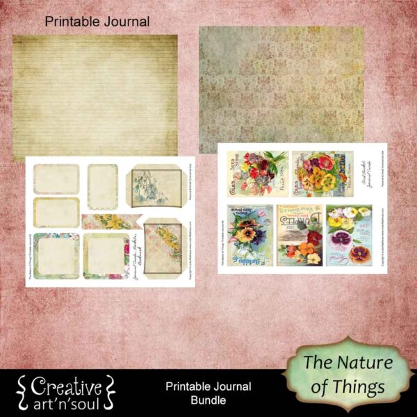 The Nature of Things Printable Junk Journal Bundle