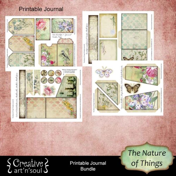 The Nature of Things Printable Junk Journal Bundle