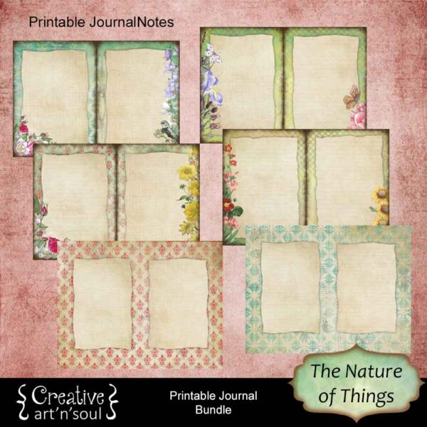 The Nature of Things Printable Junk Journal Bundle