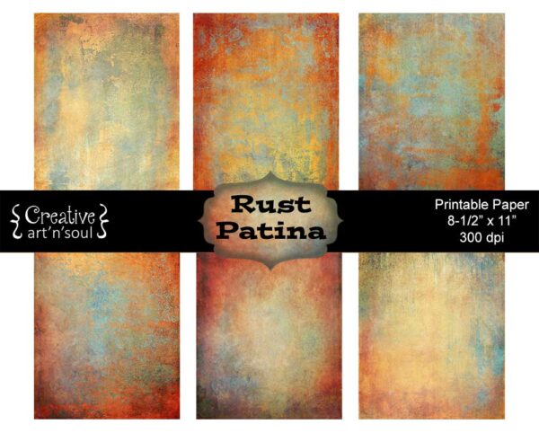 Rust Patina Printable Paper