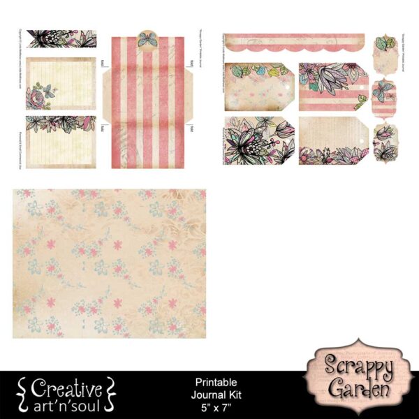 Scrappy Garden Printable Junk Journal