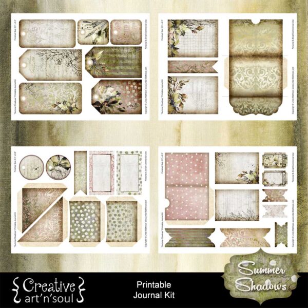 Summer Shadows Printable Junk Journal