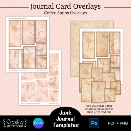 Printable Junk Journal Card Templates