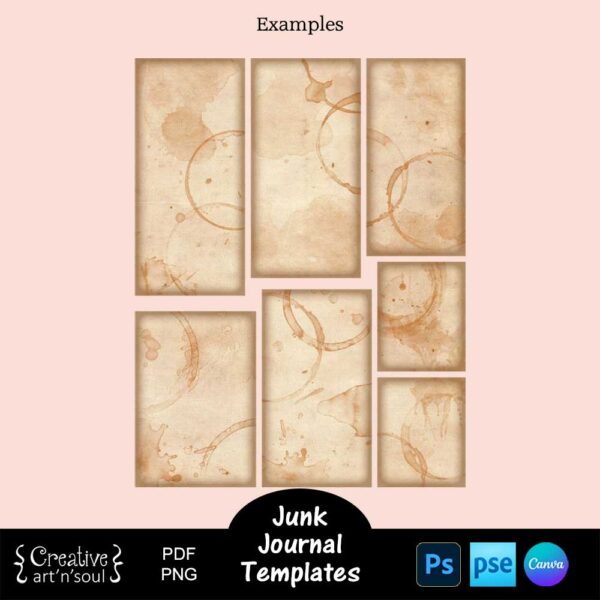 Printable Junk Journal Card Templates