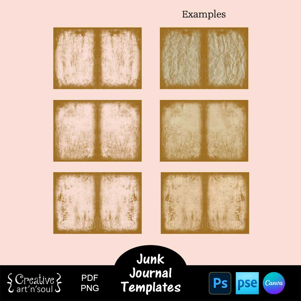 Printable Junk Journal Page Templates Printable Junk Journal Page Templates