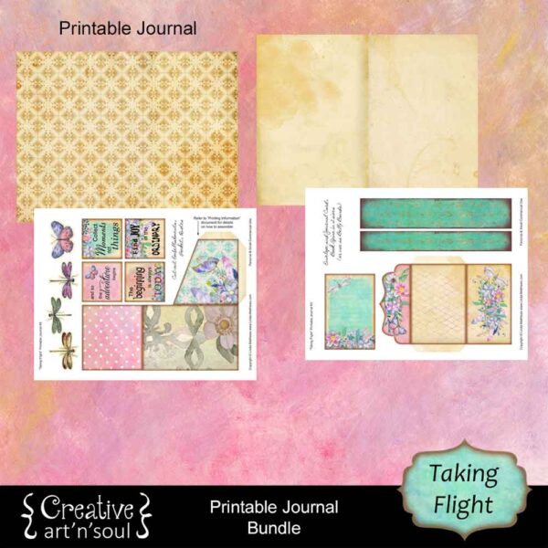 Taking Flight Printable Junk Journal Bundle