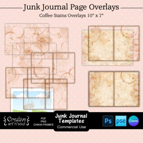 Printable Junk Journal Page Templates