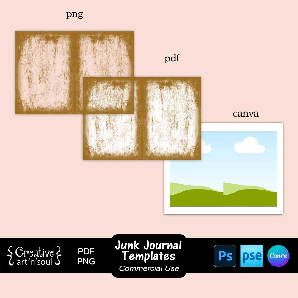 Printable Junk Journal Page Templates Printable Junk Journal Page Templates