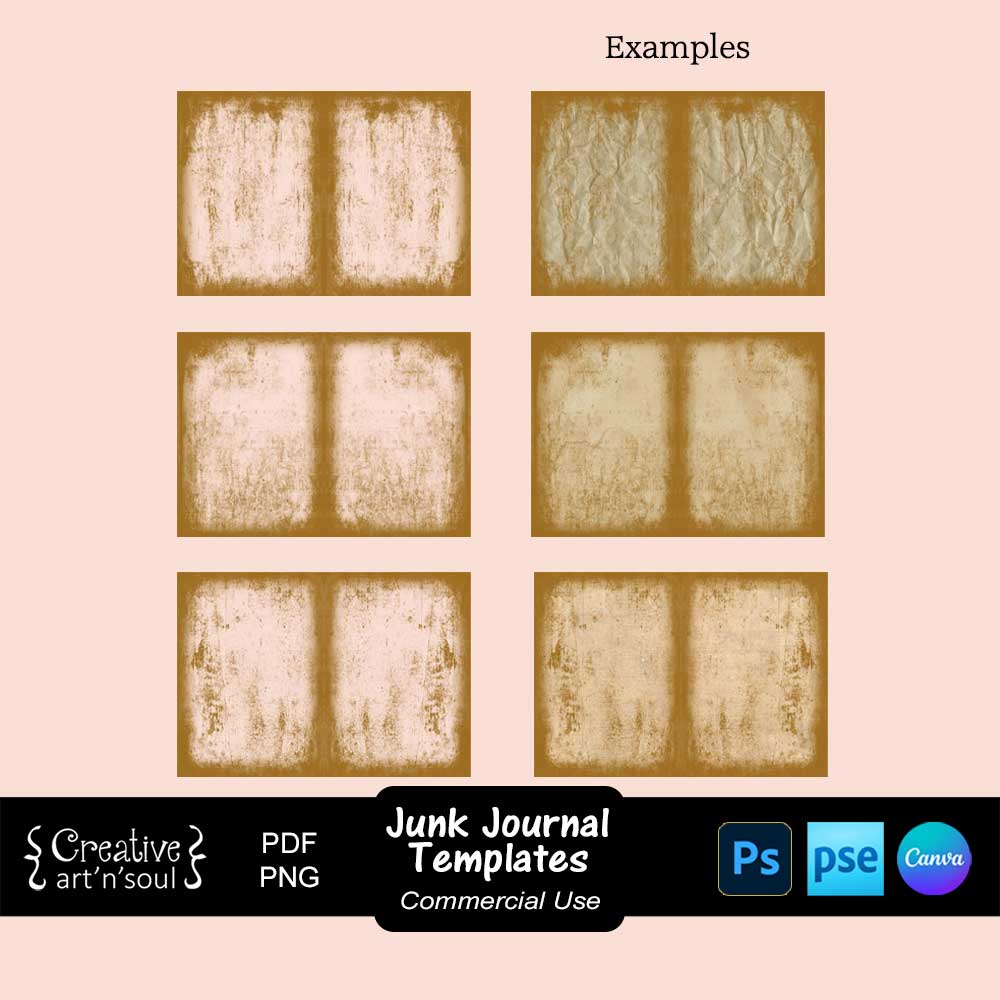 Printable Junk Journal Page Templates Printable Junk Journal Page Templates