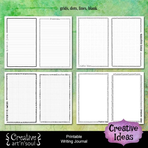 Creative Ideas Printable Writing Journal