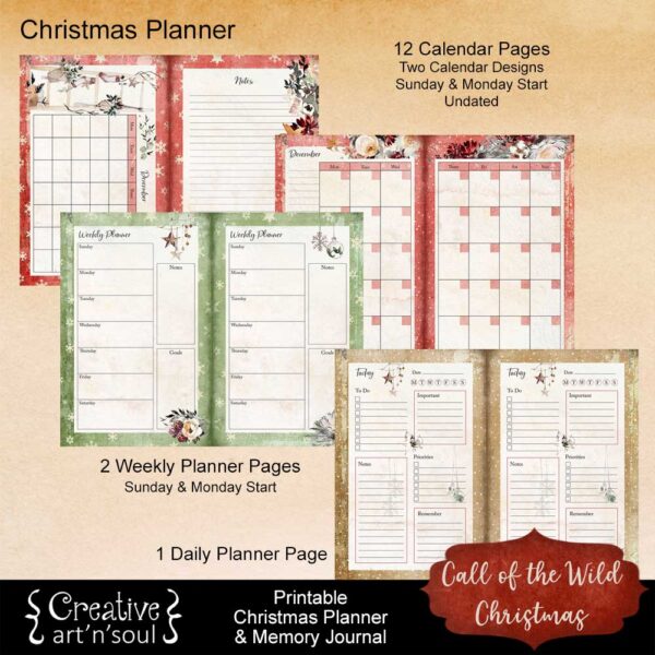 Christmas Planner and Memory Journal