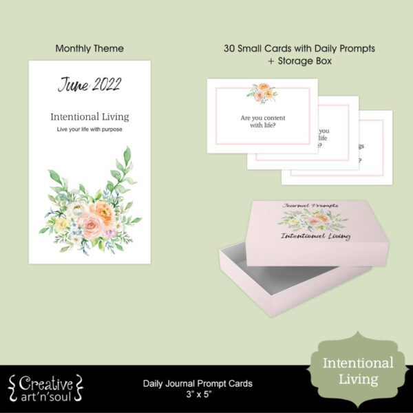 Printable Daily Journal Prompt Cards, Manifest Your Dream Life