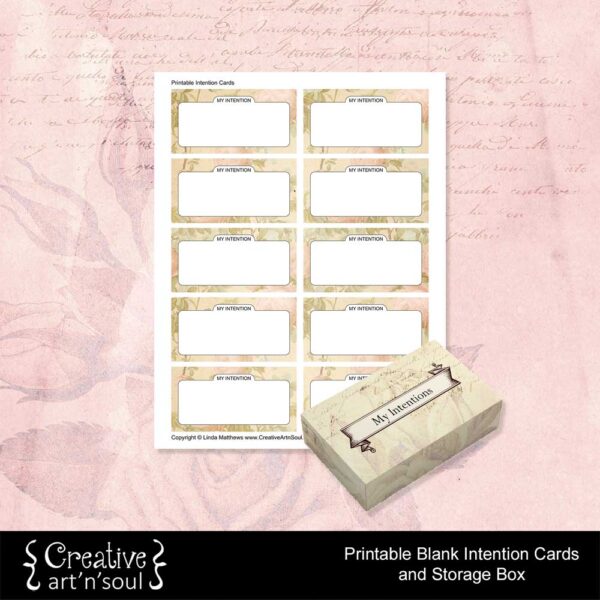 Printable Intention Cards