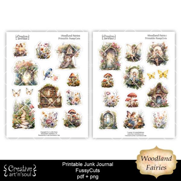 Printable Junk Journal Stickers