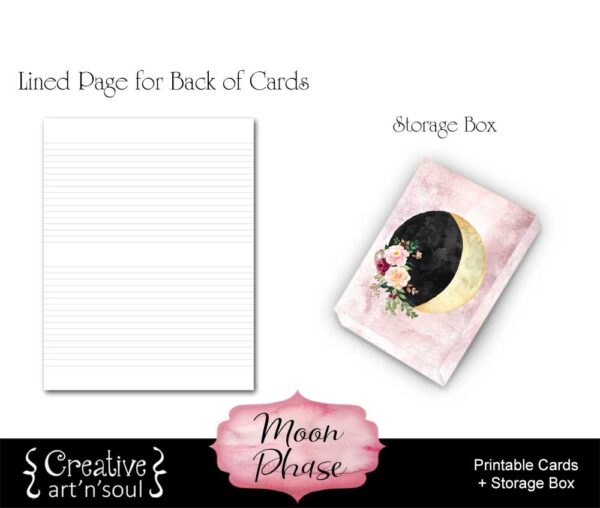 Moon Phase Printable Cards with Journaling Prompts