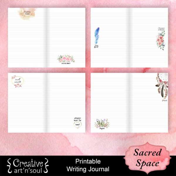 Sacred Space Printable Writing Journal