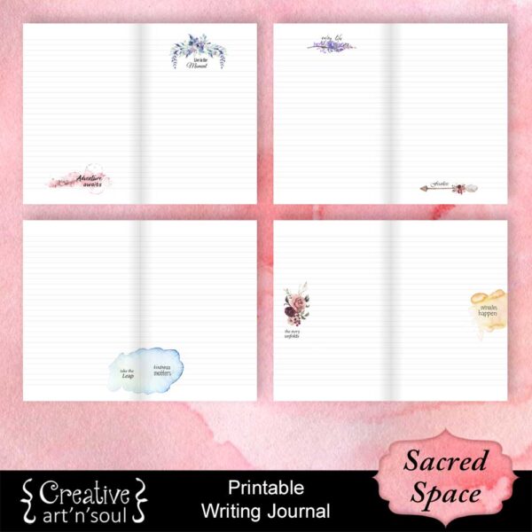 Sacred Space Printable Writing Journal