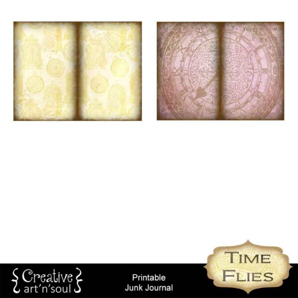 Time Flies Printable Junk Journal