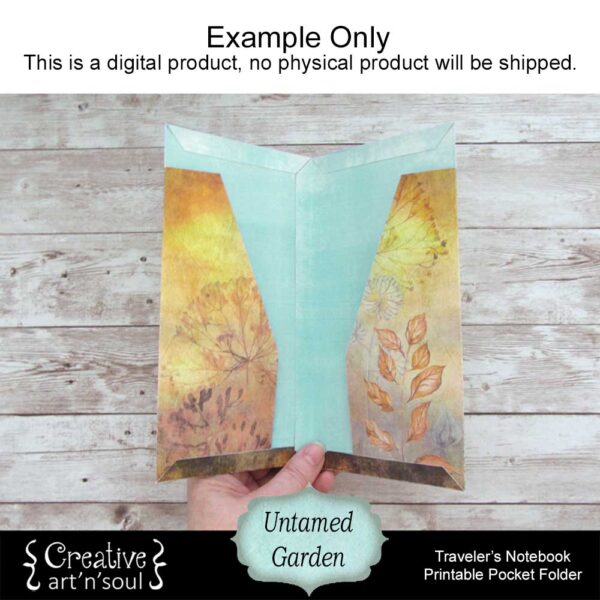 Untamed Garden Printable Traveler's Notebook Folder