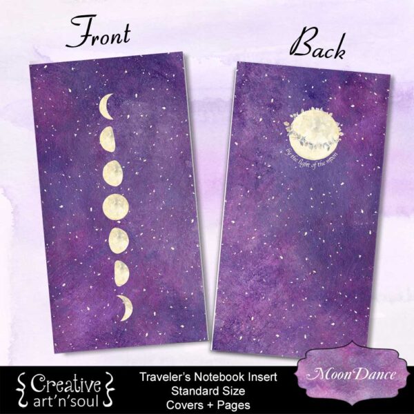 MoonDance Printable Travelers Notebook Inserts