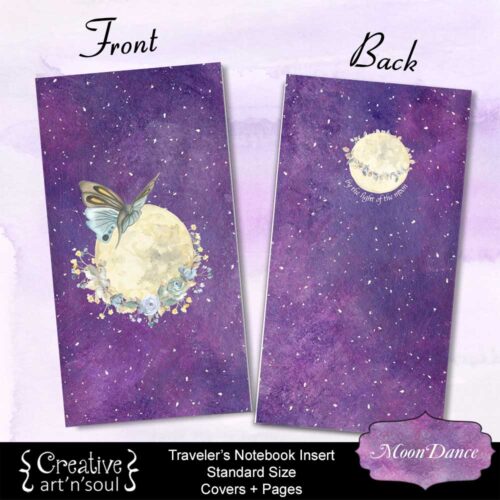 MoonDance Printable Travelers Notebook Inserts - Creative ArtnSoul
