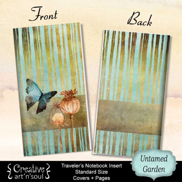 Untamed Garden Printable Travelers Notebook Inserts