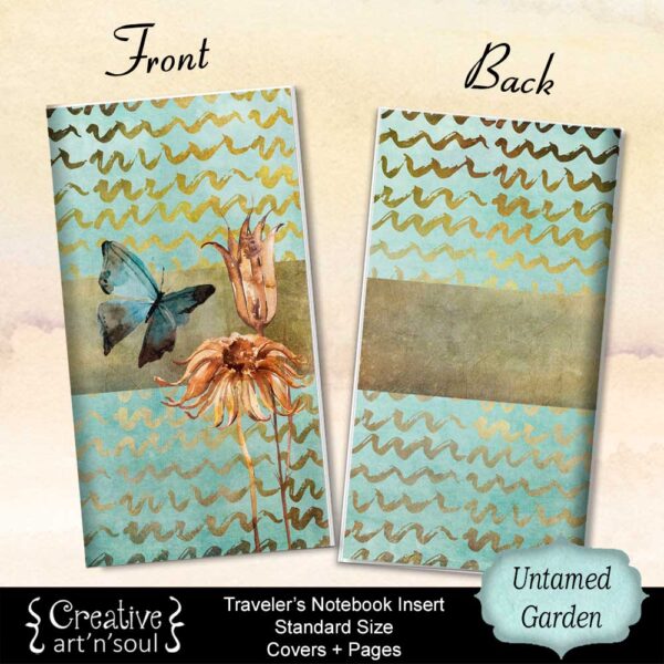 Untamed Garden Printable Travelers Notebook Inserts