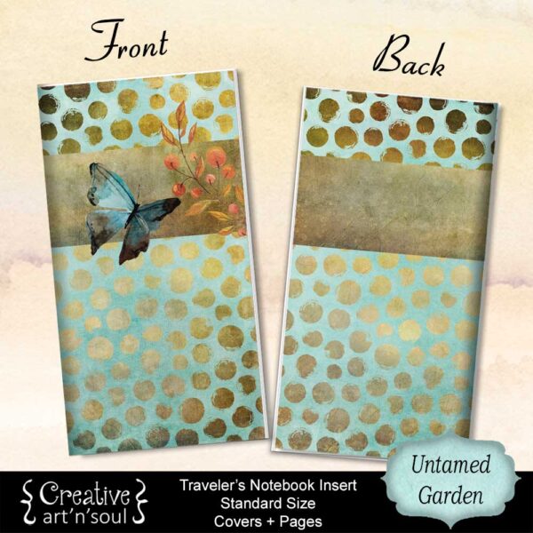 Untamed Garden Printable Travelers Notebook Inserts