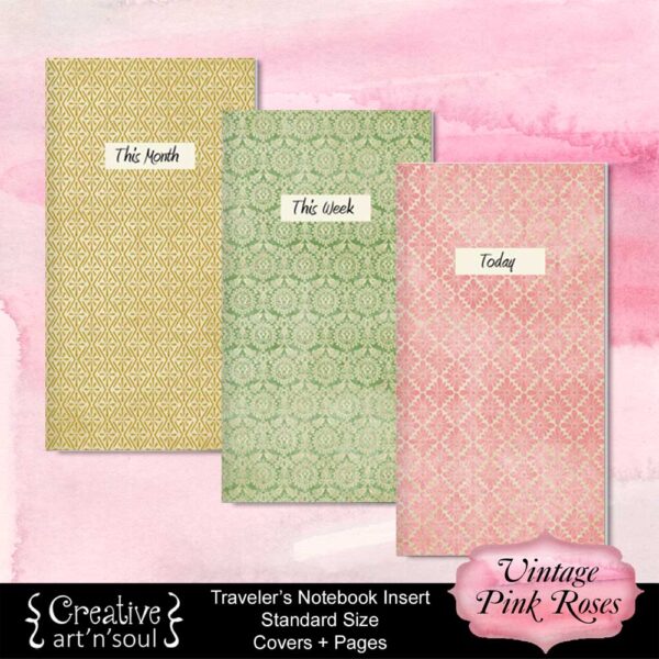 Travelers Notebook Printable Planner Inserts