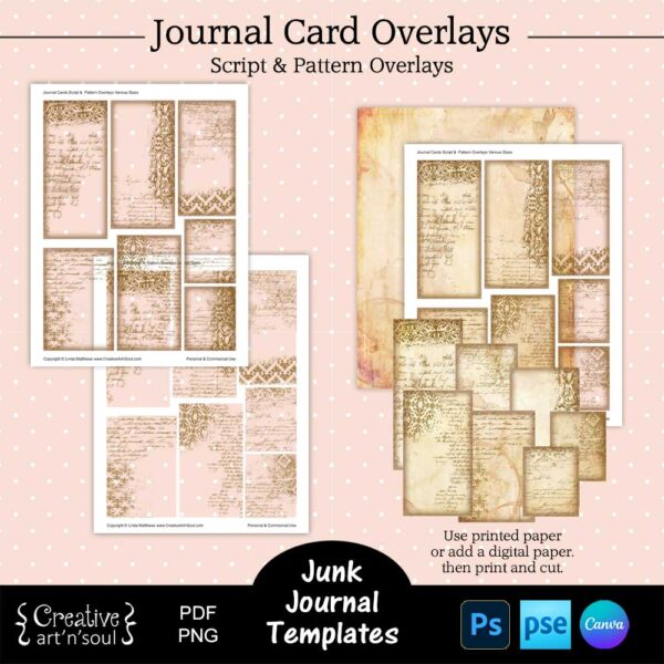 Printable Junk Journal Card Templates