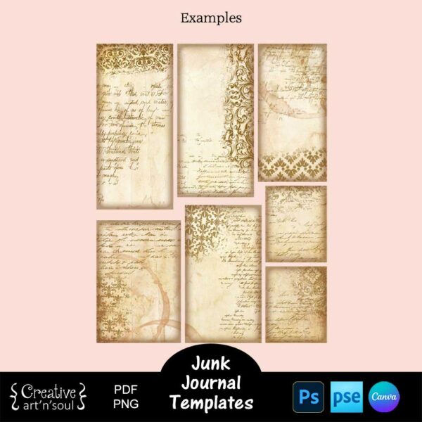 Printable Junk Journal Cards Templates