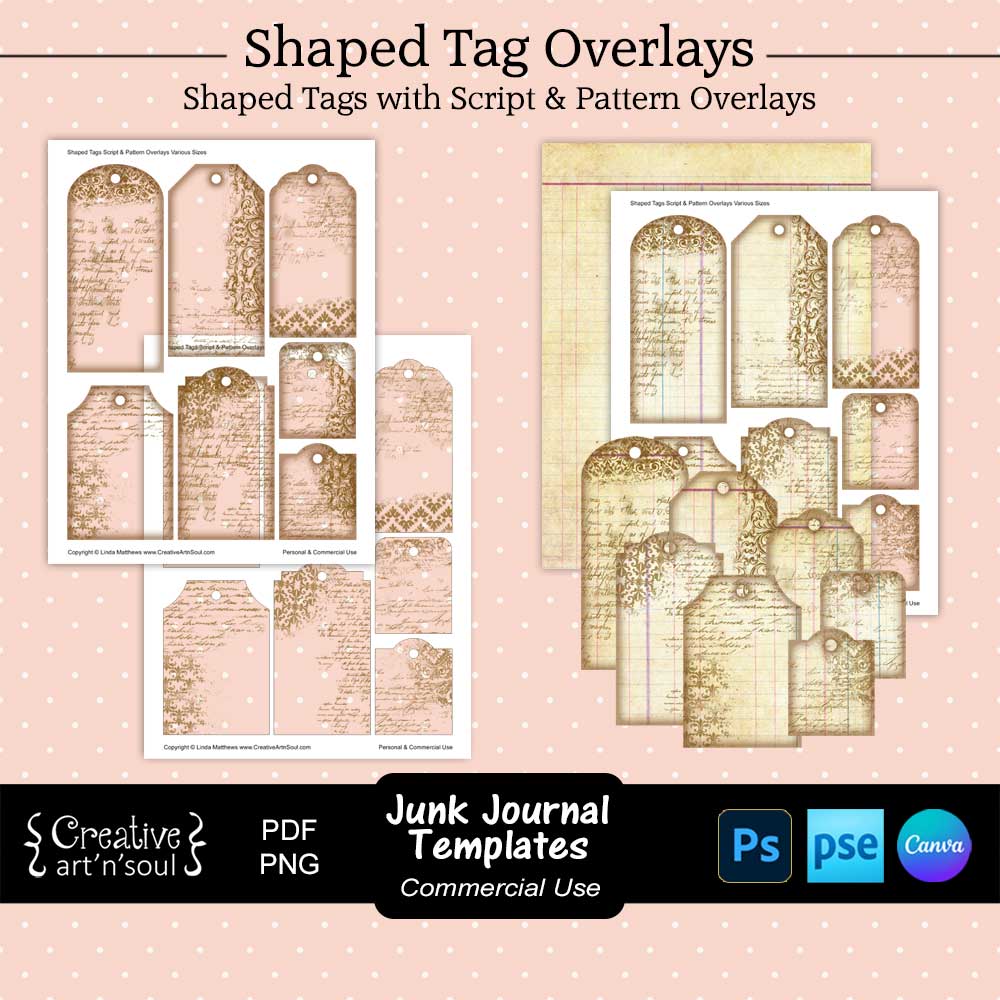 Printable Junk Journal Tag Templates Printable Junk Journal Tag Templates